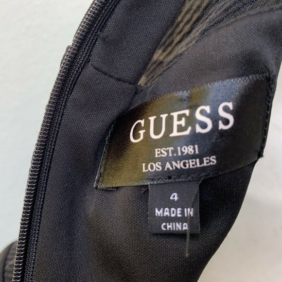 Guess Women's‎ Dress Size 4 Black Sleeveless Zip Up - Picture 5 of 5